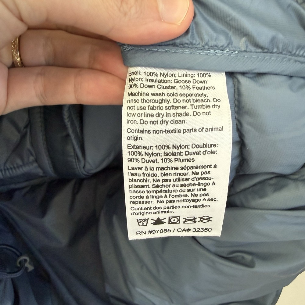 Outdoor Research Womens Helium Down Vest XS Blue Puffer Packable Outdoor - Picture 6 of 7
